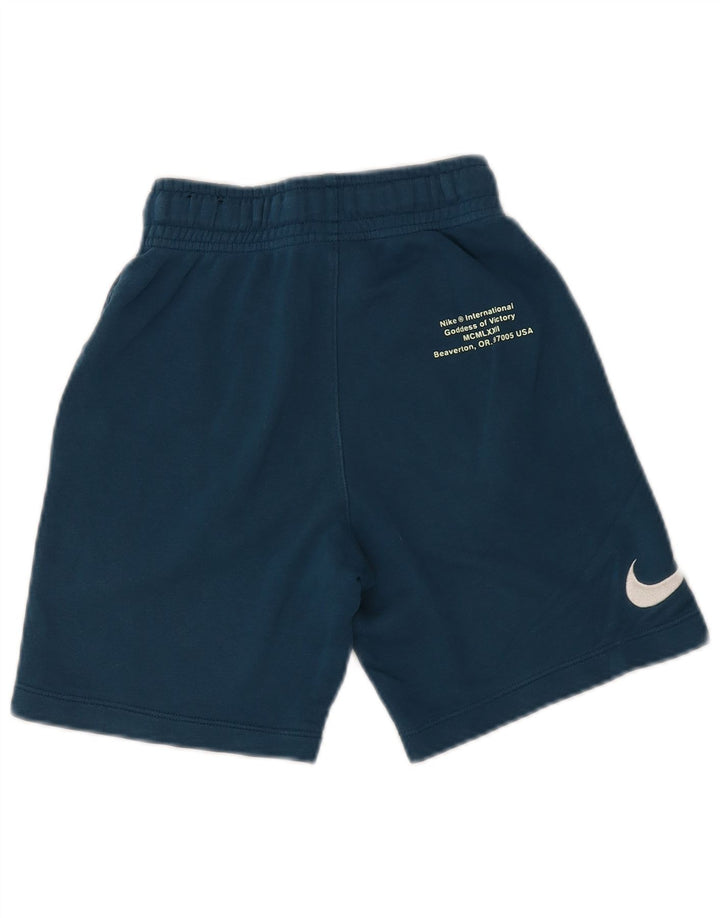 NIKE Boys Graphic Sport Shorts 8-9 Years Small Blue Pamuk
