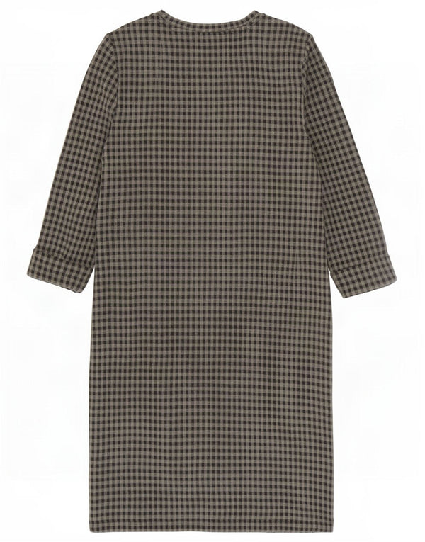 Marks & Spencer ženska duga haljina s 3/4 rukavima UK 8 Mala crna gingham haljina