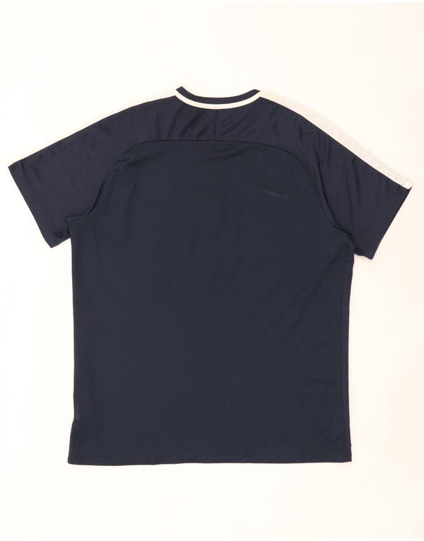 Nike Dri Fit majica kratkih rukava XL Navy Blue Colourblock