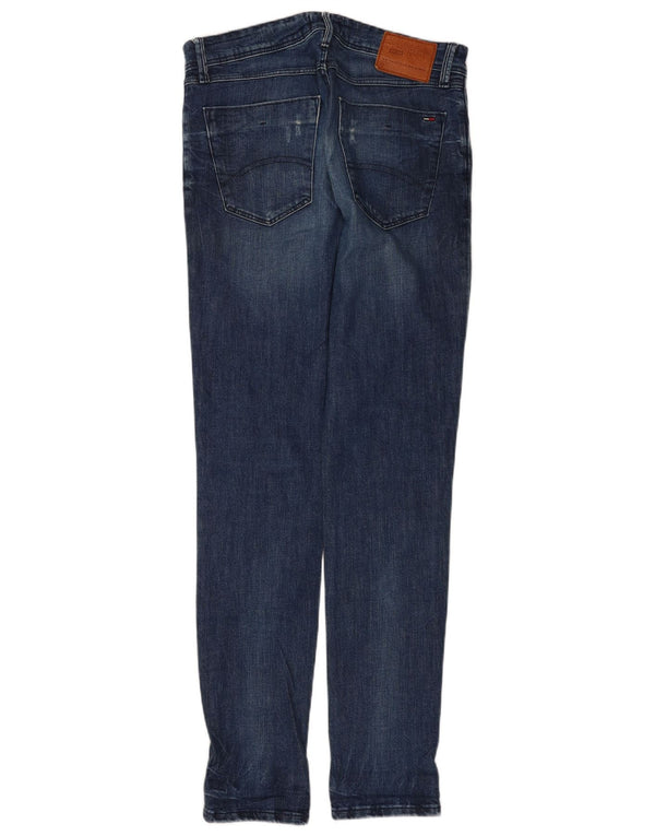 Tommy Hilfiger Mens Denizen Distressed Slim Fit Sužene traperice W30 L34 Plave