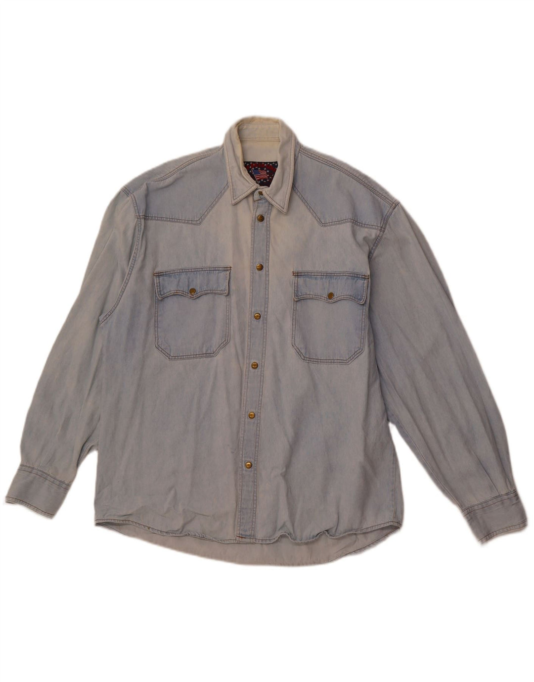 VINTAGE muška traper košulja Srednje plava