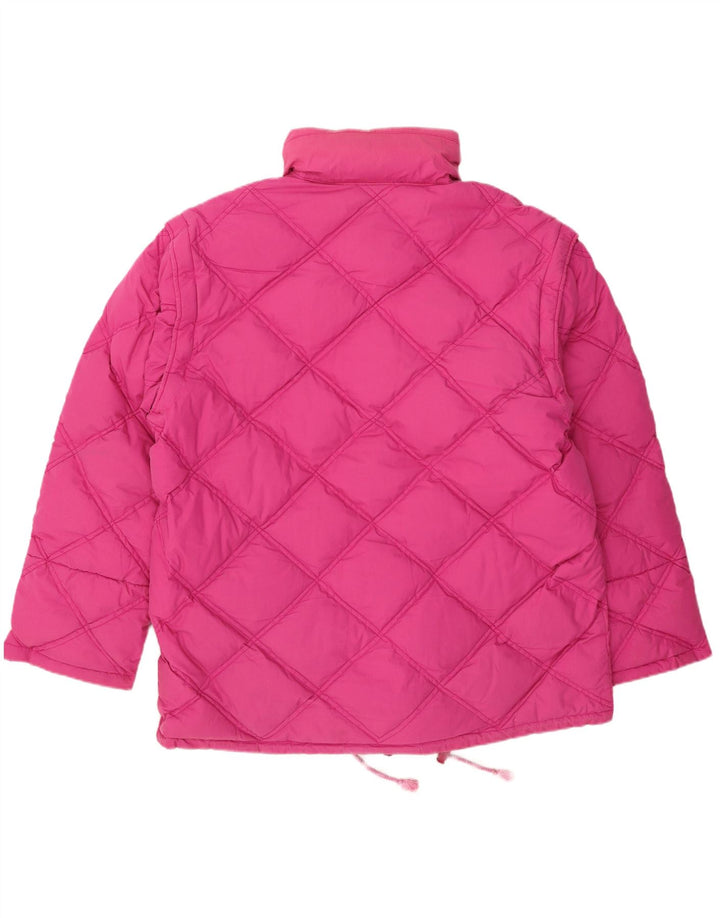Dolomite muška reverzibilna podstavljena jakna s kapuljačom UK 42 XL ružičasti poliester