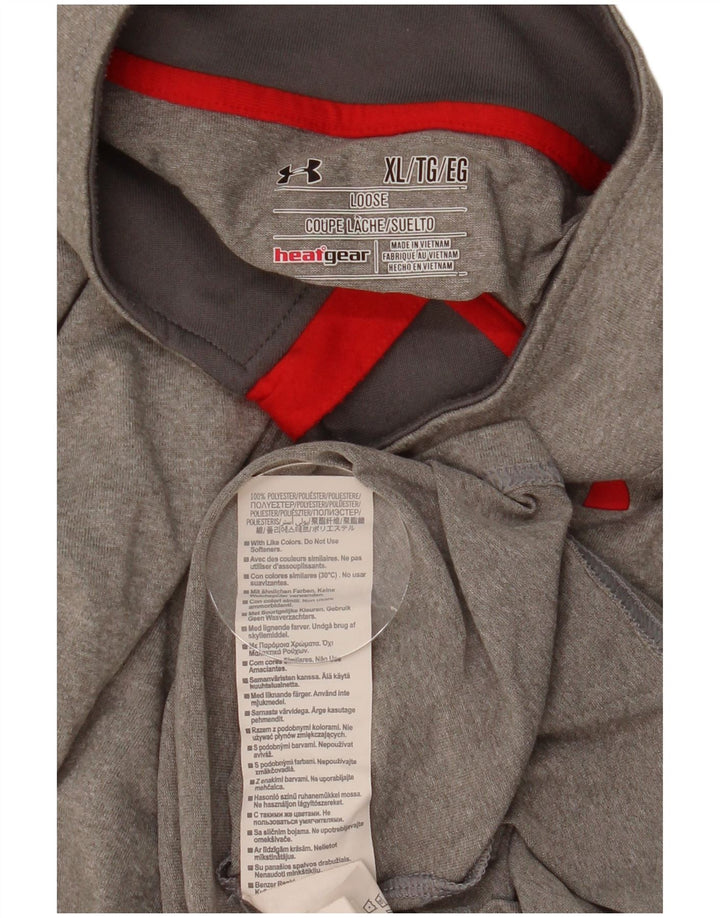 Muška trenirka Under Armour Heat Gear Zip Neck Pulover Top XL siva