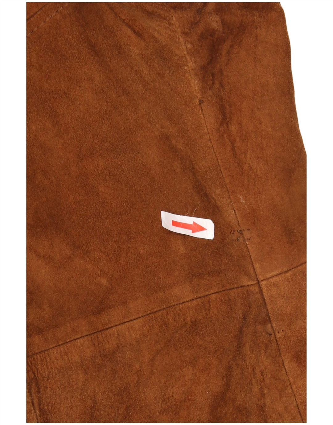 Vintage ženski kaput bez rukava od brušene kože IT 46 velika smeđa koža