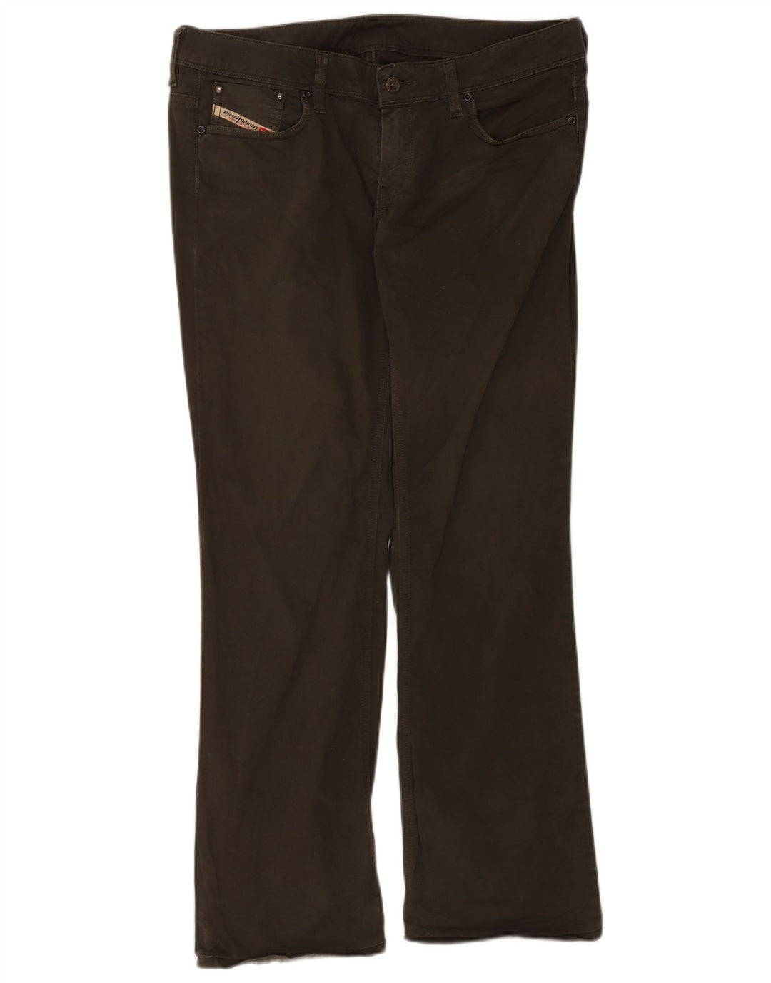 Diesel Ženske Bootcut traperice W33 L30 kaki pamuk