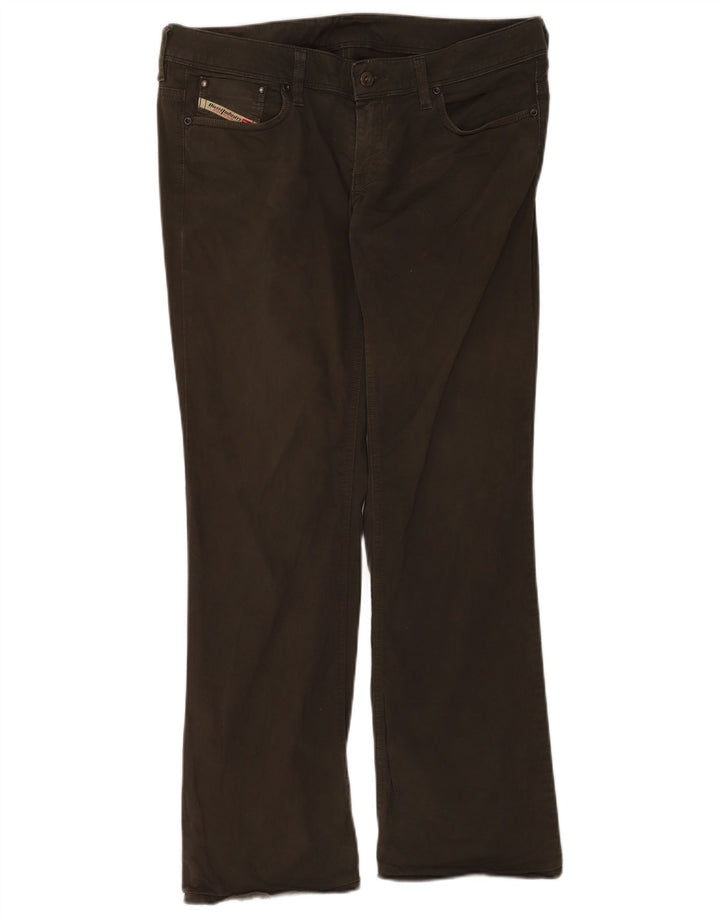 Diesel Ženske Bootcut traperice W33 L30 kaki pamuk