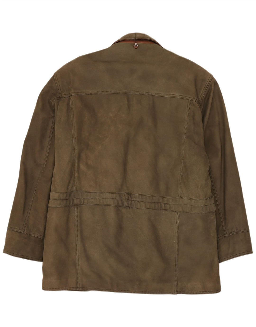Vintage muška kožna jakna UK 42 XL kaki koža