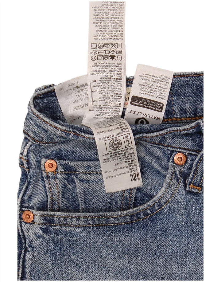 LEVI'S Mens 511 Slim Jeans W30 L30 Blue Cotton