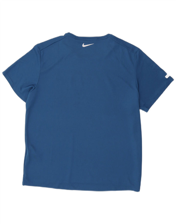Nike Dri Fit Graphic T-Shirt Top XL plavi poliester