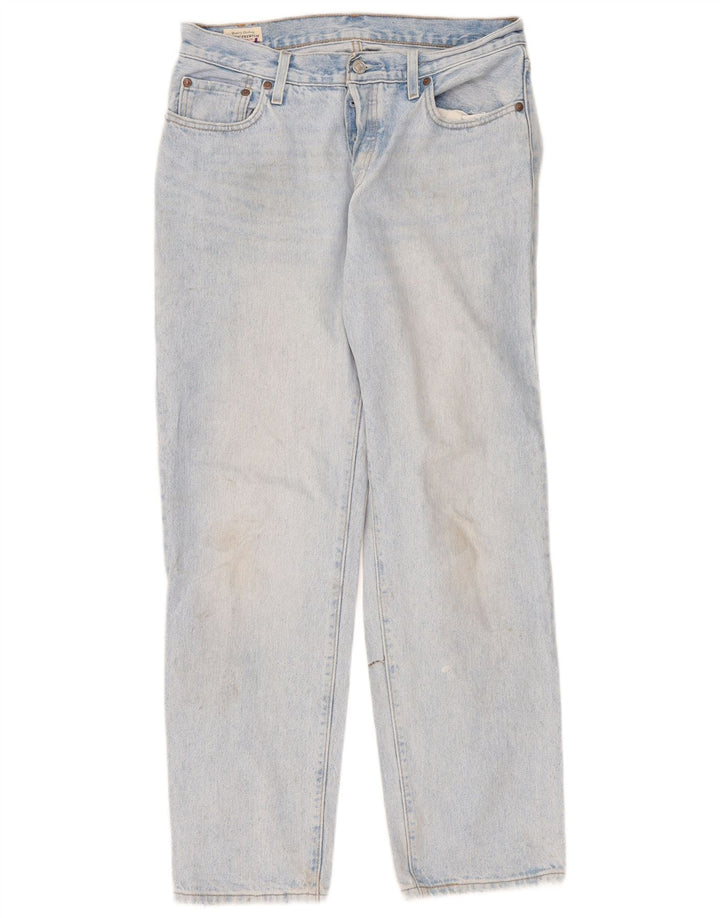 Levi's ženske 501 ravne traperice W28 L30 plavi pamuk