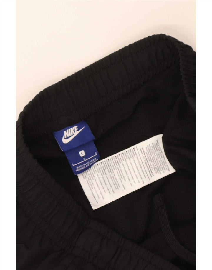Nike muške hlače za trenirku, velike crne hlače od poliestera