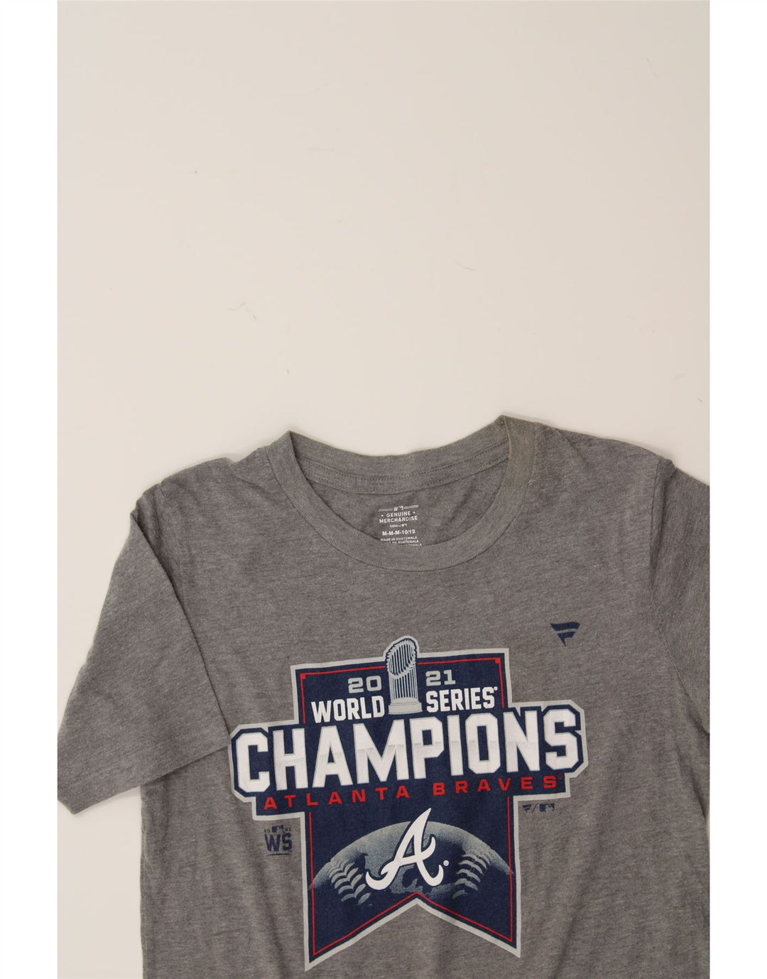 GENUINE MERCHANDISE Boys Graphic T-Shirt Top 10-11 Years Medium Grey Vintage Genuine Merchandise and Second-Hand Genuine Merchandise from Messina Hembry 