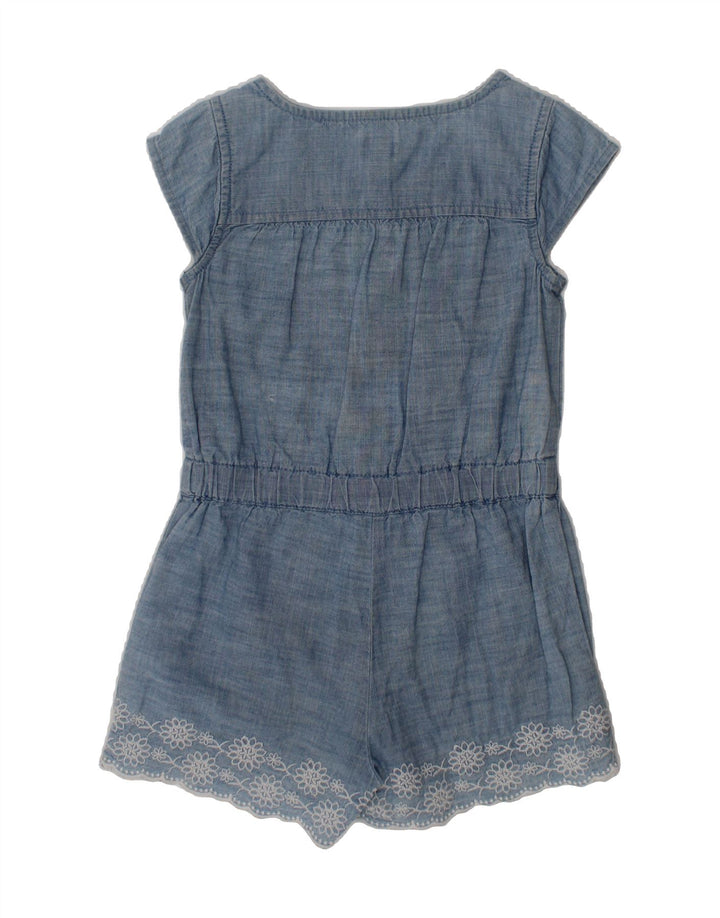 GAP Girls Denim Playsuit 2-3 Years  Blue Floral Vintage Gap and Second-Hand Gap from Messina Hembry 