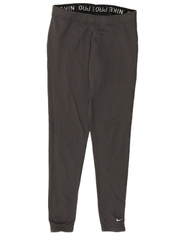 NIKE ženske fit suhe tajice US 0/2 XS sivi poliester