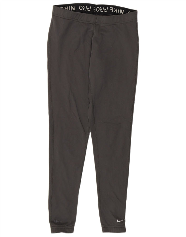 NIKE ženske fit suhe tajice US 0/2 XS sivi poliester