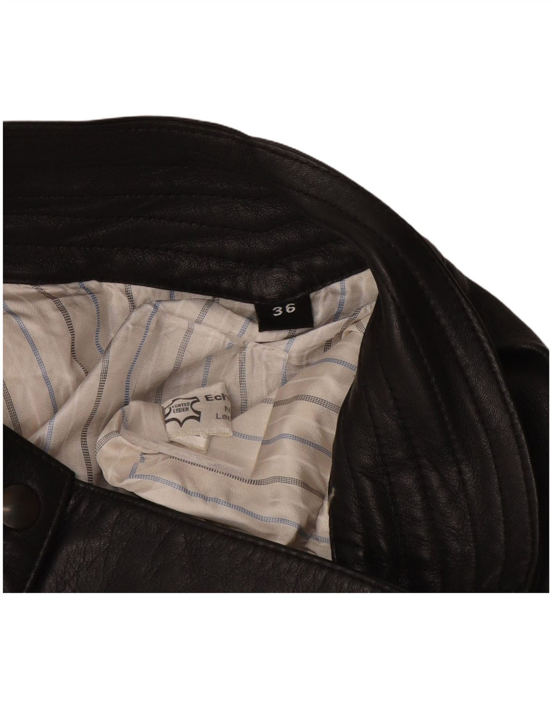 Vintage ženska kožna suknja EU 36 mala W26 crna koža