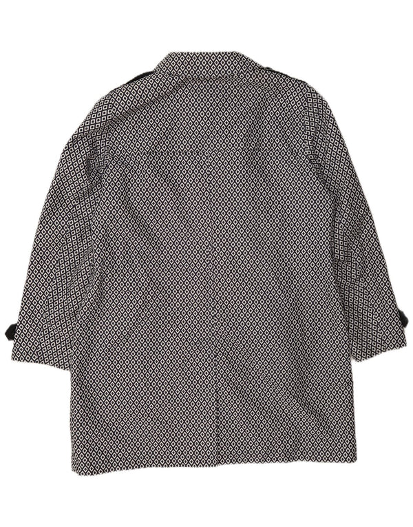 Marks & Spencer ženski vojni baloner UK 18 XL tamnoplavi geometrijski
