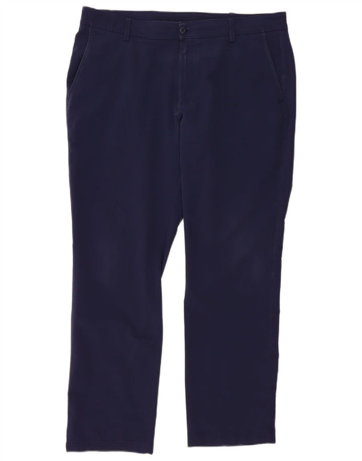 Under Armour muške ravne chino hlače W40 L32 tamnoplavi poliester