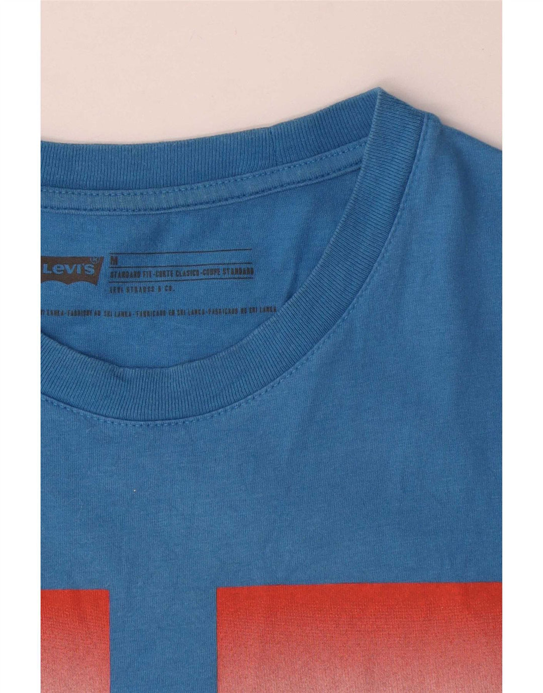 Levi's muška majica kratkih rukava standardnog kroja srednje plavi pamuk