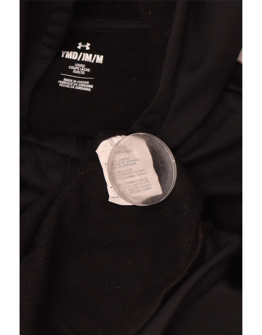 UNDER ARMOUR Ženska slobodna majica s kapuljačom s kapuljačom, 9-10 godina srednje crna