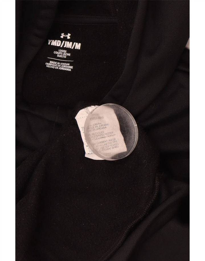 UNDER ARMOUR Ženska slobodna majica s kapuljačom s kapuljačom, 9-10 godina srednje crna