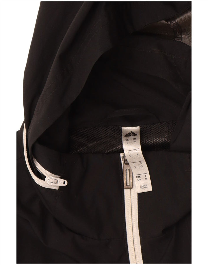 Adidas muška trenirka s kapuljačom, mala crna poliesterska jakna