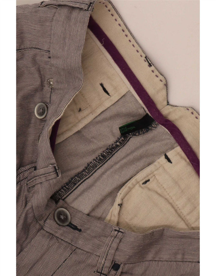 Benetton Mens Casual Shorts Medium W32 Grey