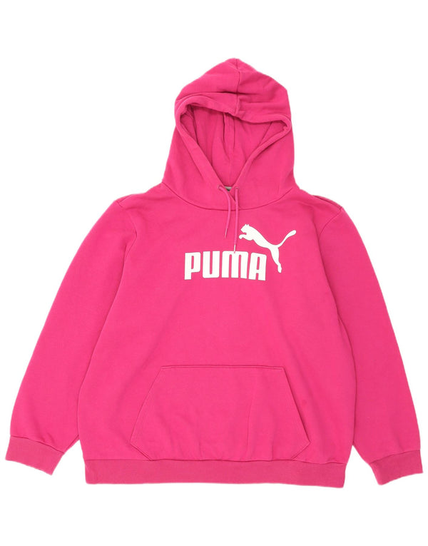 Puma ženska majica s kapuljačom Graphic Oversized UK 20 2XL, ružičasti pamuk