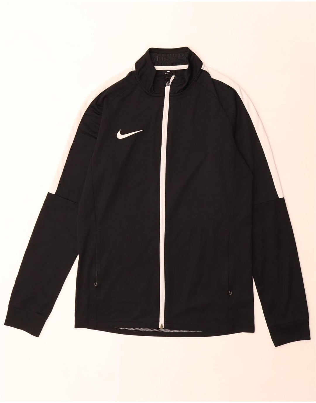 Nike Dri Fit gornja jakna za trenirku srednje crne boje od poliestera