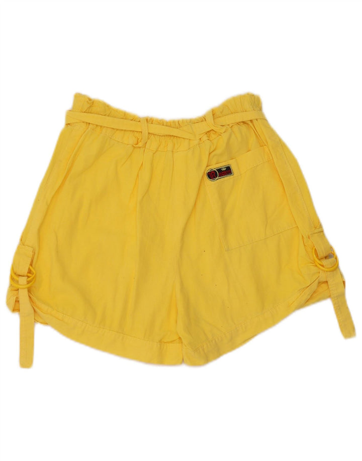 Vintage ženske kargo kratke hlače W28 srednje žute boje