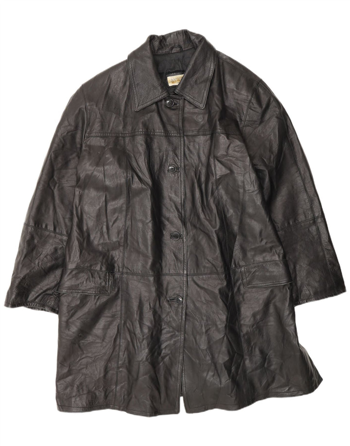 ANTEPRIMA Preveliki ženski kožni kaput IT 52 2XL crni