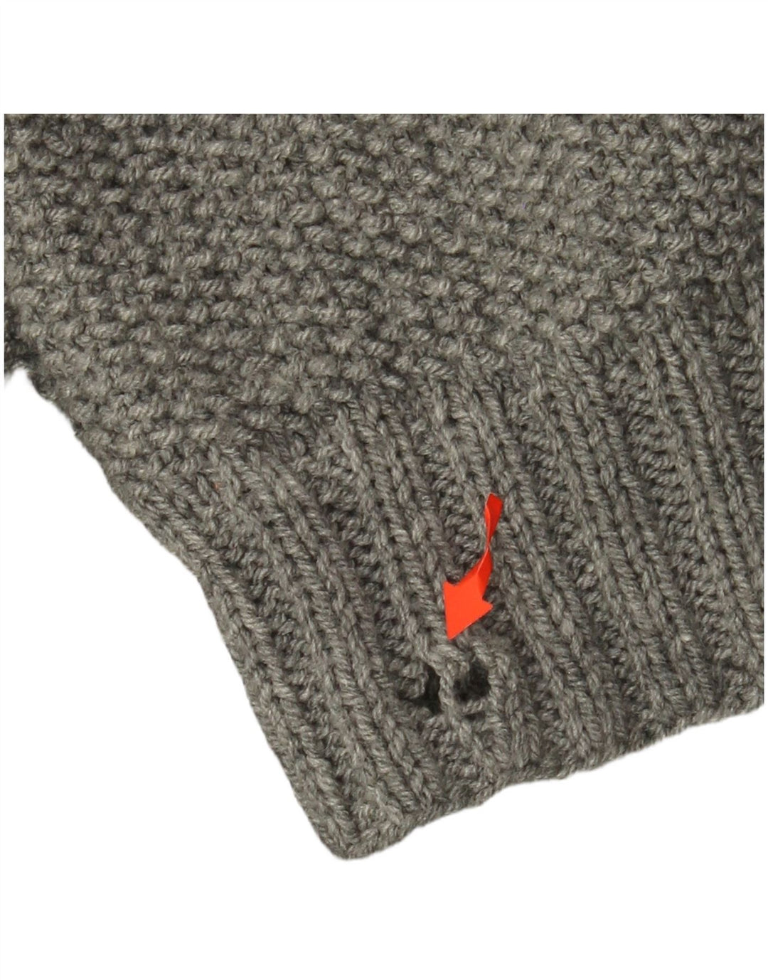 VINTAGE ženski pulover s velikim ovratnikom UK 22 3XL siva