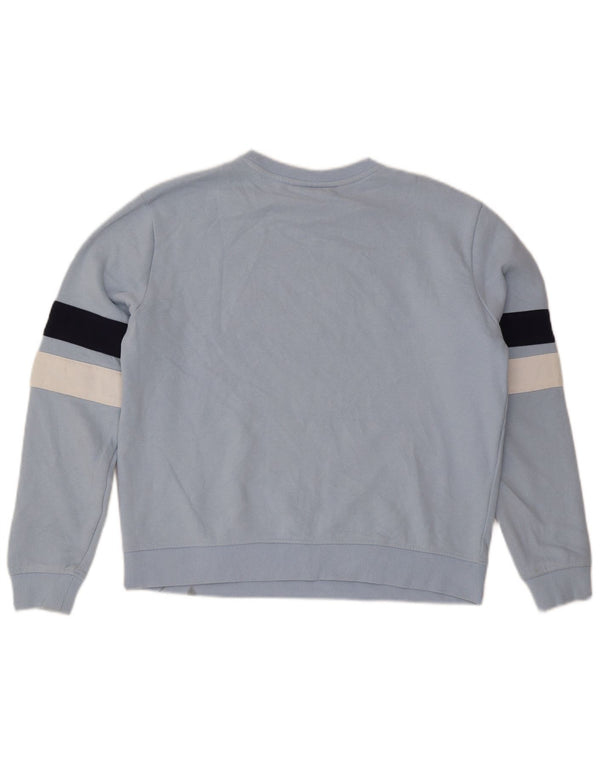 Fila Ženski džemper s grafičkim motivima UK 16 Large Blue Colourblock Pamuk