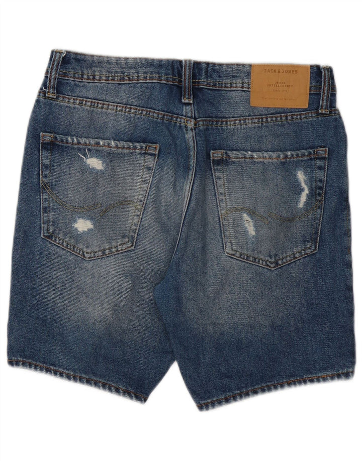 Jack & Jones muške kratke traper kratke hlače običnog kroja, W28, plavi pamuk