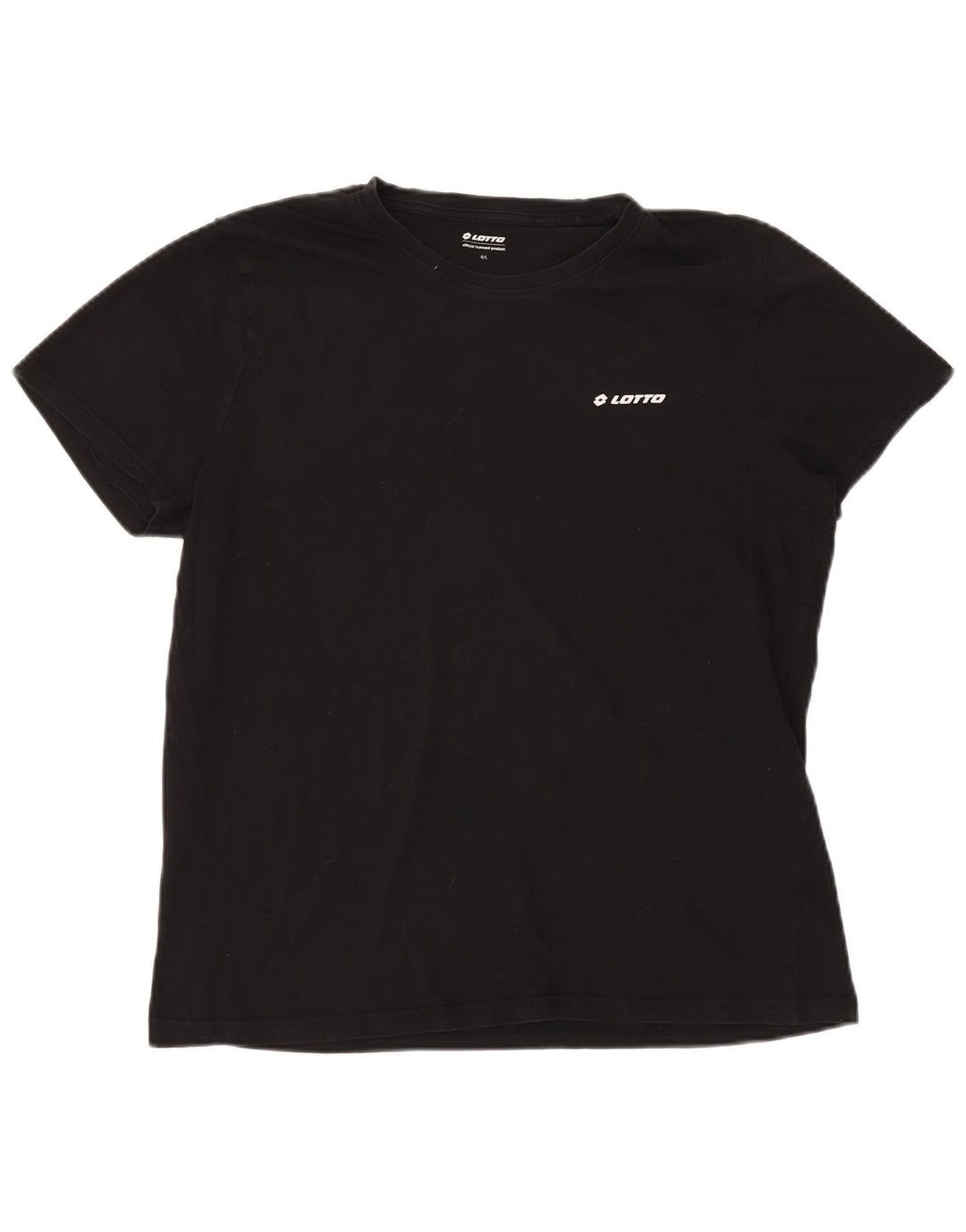 LOTTO Ženska majica kratkih rukava UK 16 Veliki crni pamuk