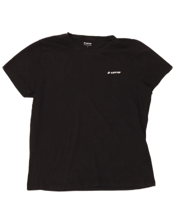 LOTTO Ženska majica kratkih rukava UK 16 Veliki crni pamuk