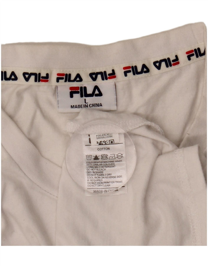 Fila muška majica kratkih rukava s grafičkim motivima, veliki bijeli pamuk