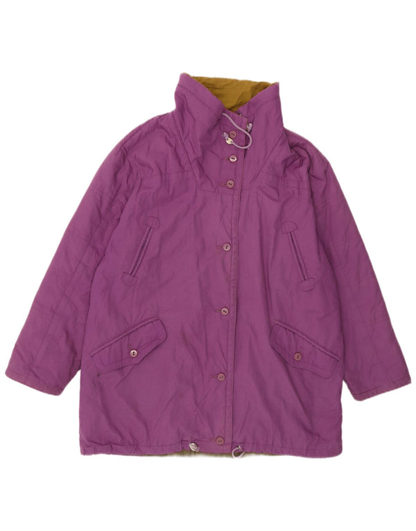 VINTAGE Ženska pomoćna jakna UK 20 2XL Ljubičasta
