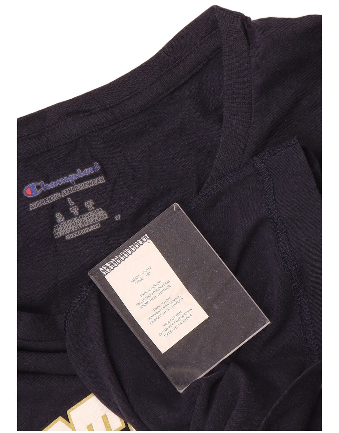 Champion ženska gornja majica kratkih rukava s grafičkim motivima Notre Dame UK 16 Veliki tamnoplavi pamuk