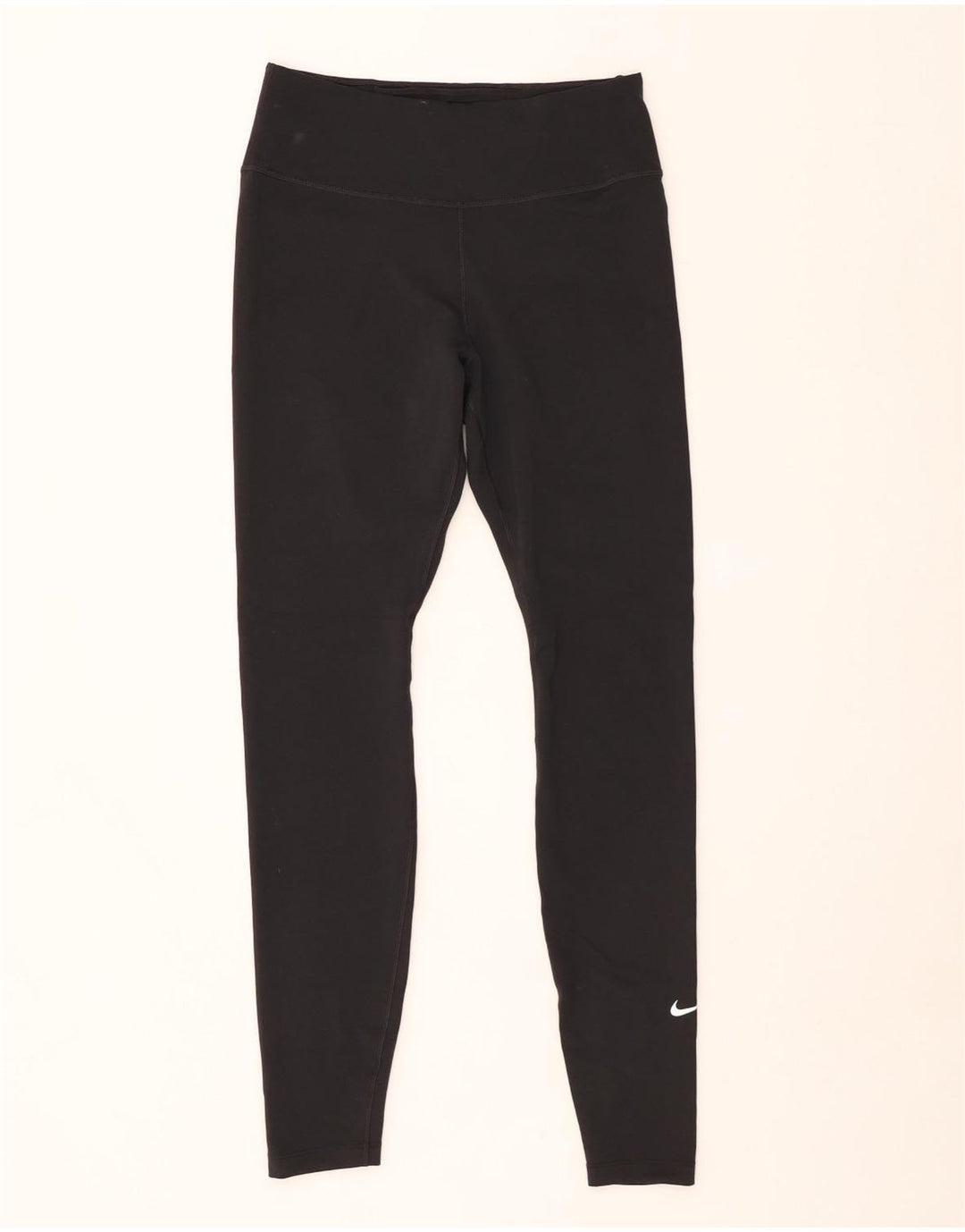 NIKE Ženske Dri Fit Leggings UK 12 Srednji crni poliester