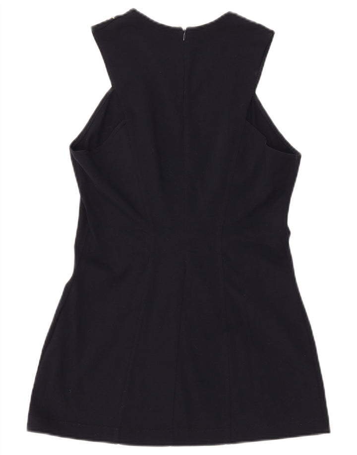 ROCCOBAROCCO Ženski gornji dio bluze bez rukava IT 44 srednje tamnoplave cvjetne boje