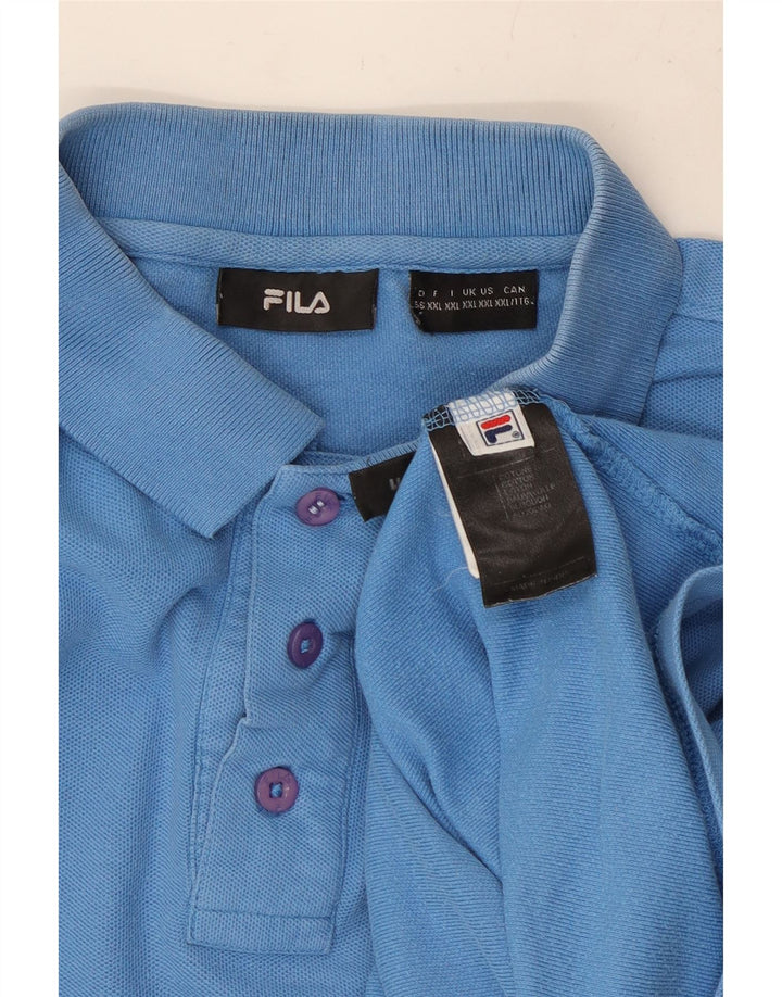 FILA muška polo majica 2XL plavi pamuk