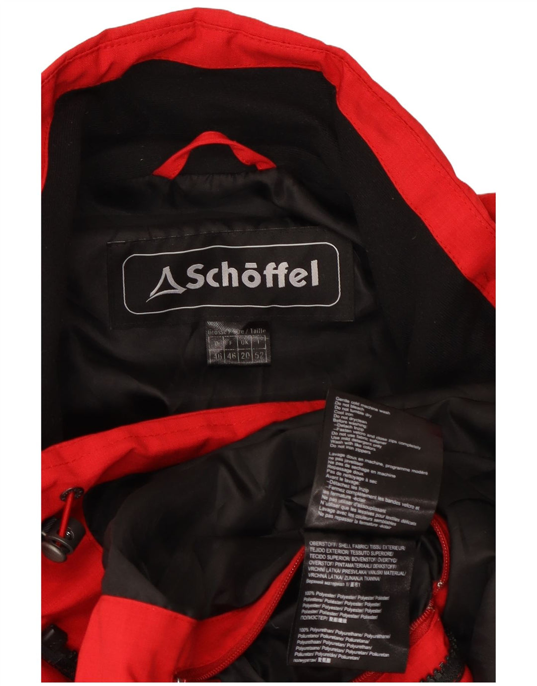 Schoffel ženska kišna jakna UK 20 2XL crveni poliester