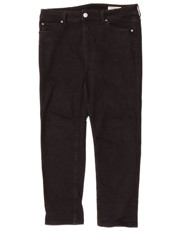 Marks & Spencer Ženske ravne traperice Sienna UK 16 Large W34 L28 Crne