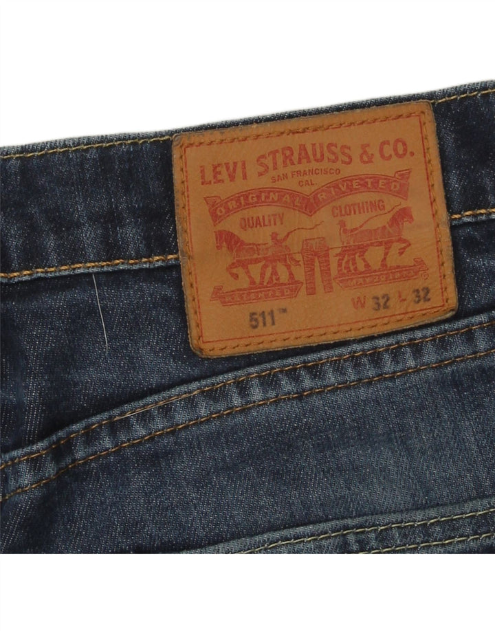 Levi's muške 511 uske traperice W32 L32 tamnoplavi pamuk