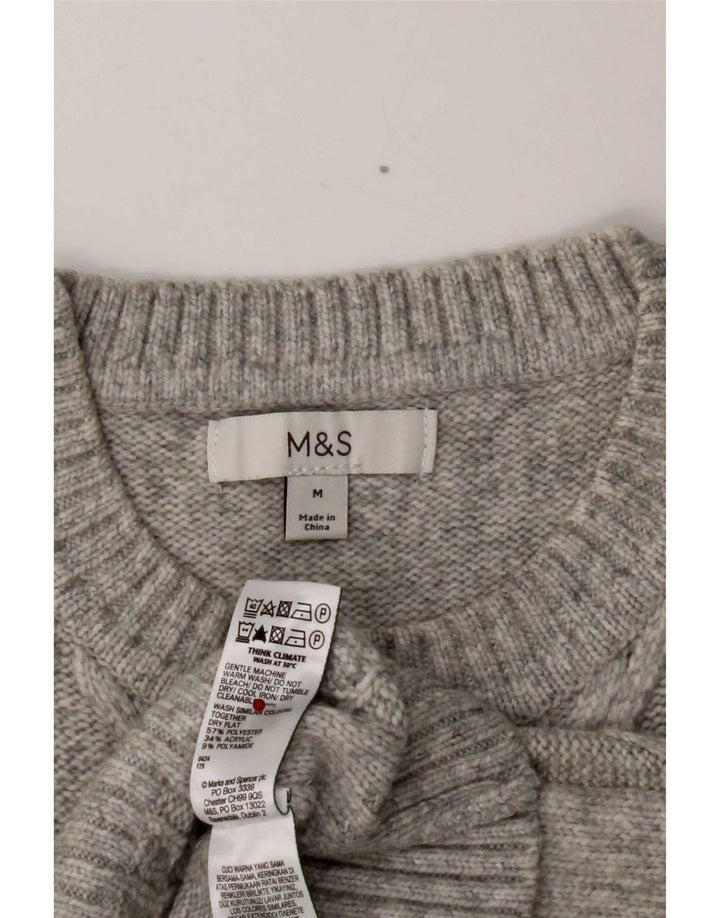 Marks & Spencer ženski prsluk bez rukava UK 14 srednje sivi poliester