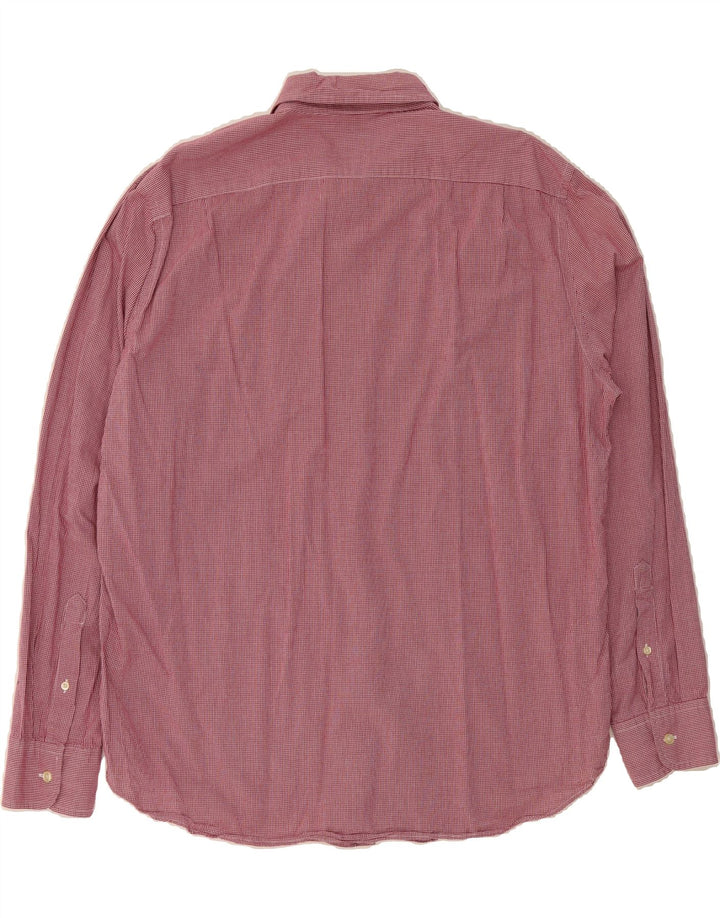 J. CREW Mens Tailored Shirt XL Red Gingham Cotton Vintage J. Crew and Second-Hand J. Crew from Messina Hembry 