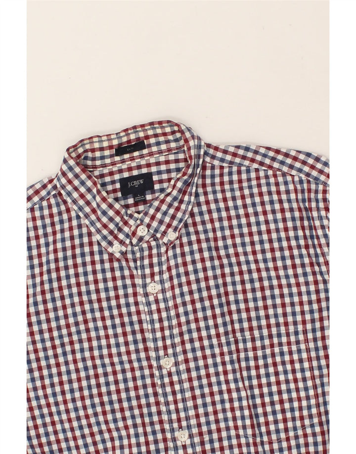 J. CREW Mens Slim Shirt Large Multicoloured Check Cotton Vintage J. Crew and Second-Hand J. Crew from Messina Hembry 