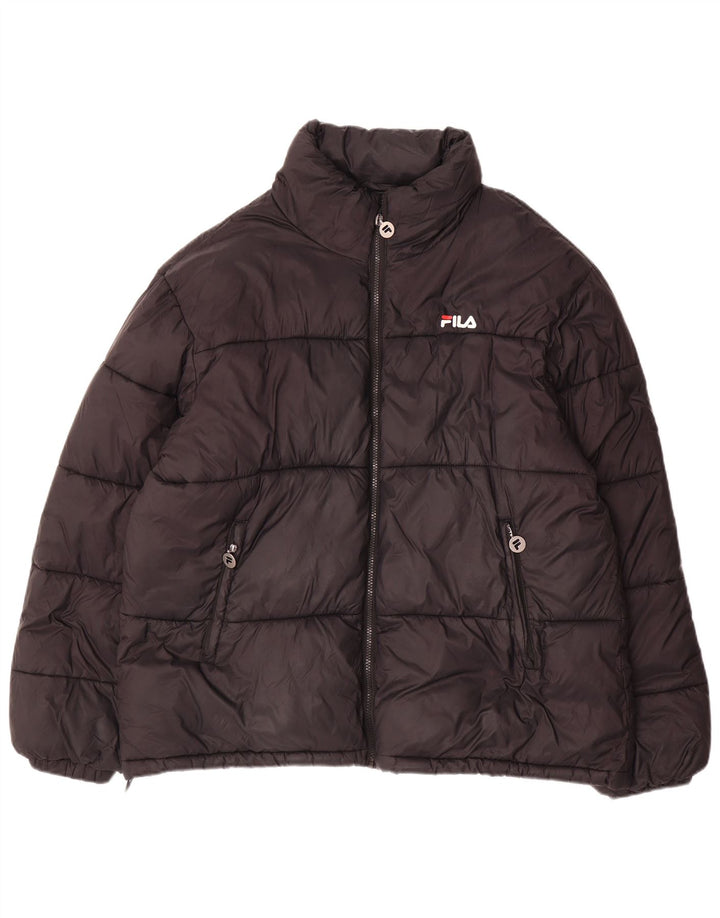 Fila muška podstavljena jakna UK 44 2XL crni poliester