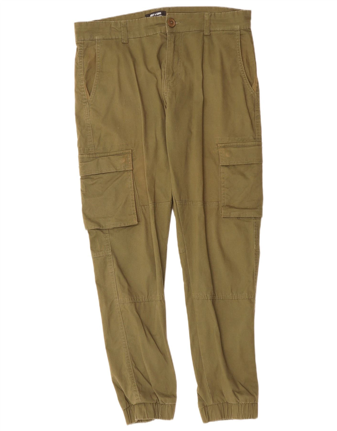 ONLY & SONS Muške Joggers Cargo hlače W32 L29 Kaki pamuk